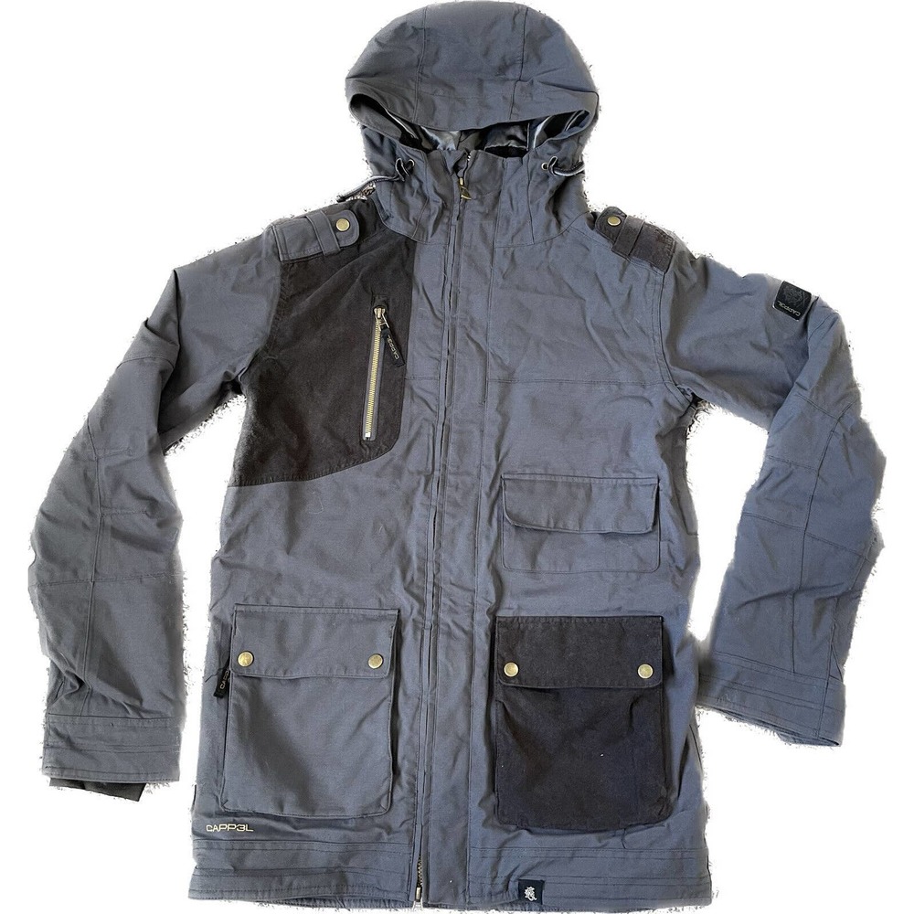 Ride Cappel STRATA Jacket Mens Snowboard Ski Waterproof Coat Small Gray